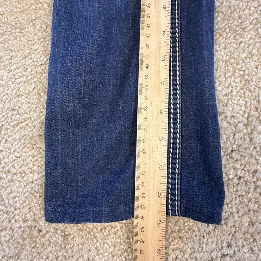MISS ME Jeans EASY SKINNY JE5735ESR 27 Embellished Stretch HEMMED 31X26 F701